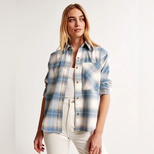 Abercrombie and fitch Oversized Plaid Shirt